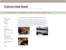 Tablet Screenshot of chalmersboatrepair.com